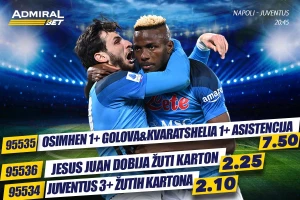 AdmiralBet specijal - Kvaradona i Osimen za kvotu 7,50